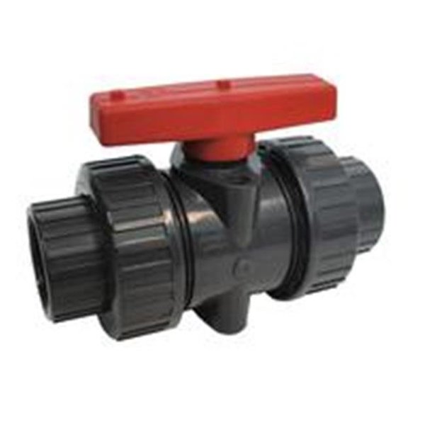 American Granby American Granby ITUV100SE 1 in. Socket True Union Ball Valve PVC - Gray ITUV100SE